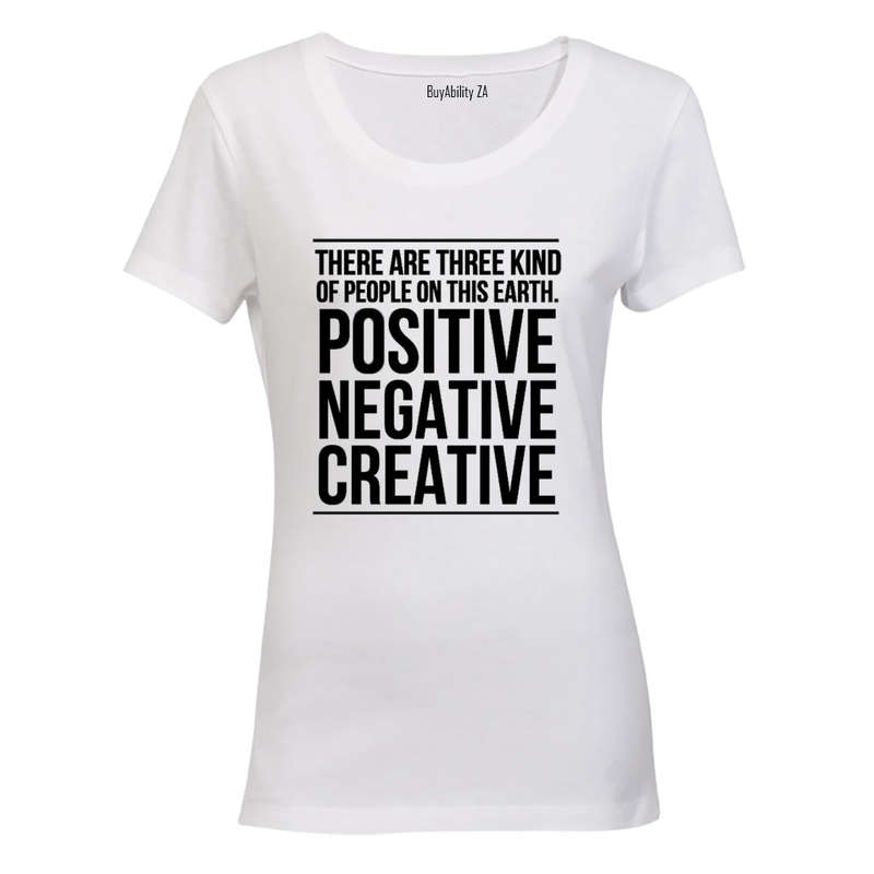 Positive. Negative. Creative - Ladies - T-Shirt
