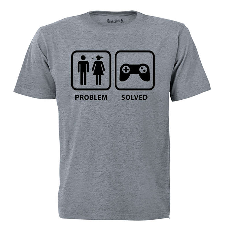 Problem Solved - Gamers! - Adults - T-Shirt