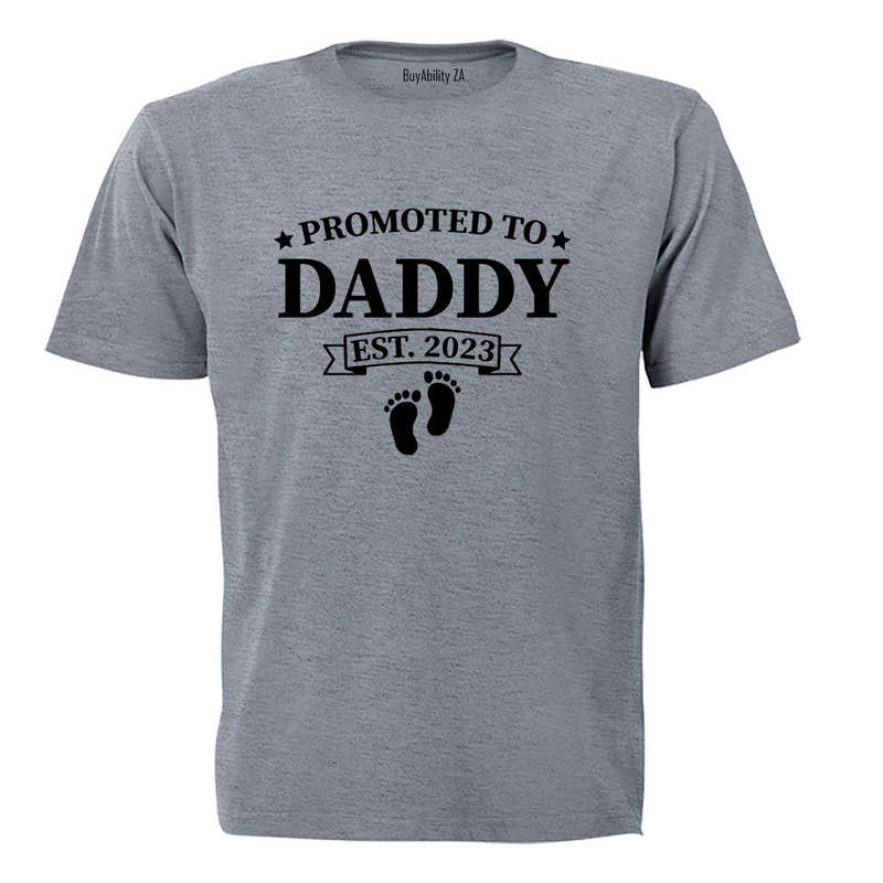 Promoted to Daddy - EST 2023 - Adults - T-Shirt