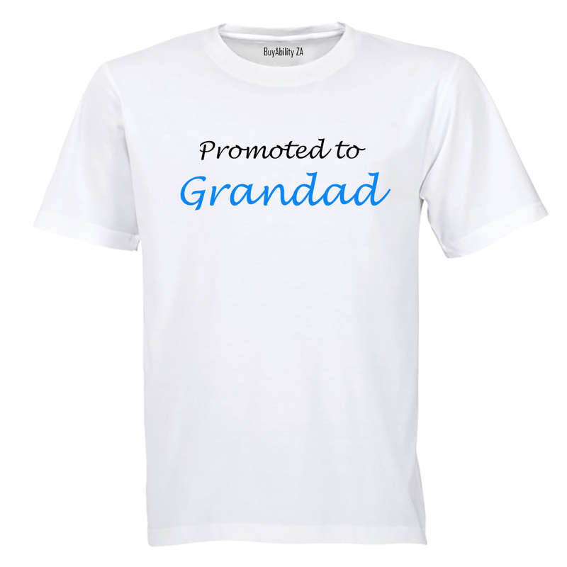 Promoted to Grandad - Adults - T-Shirt