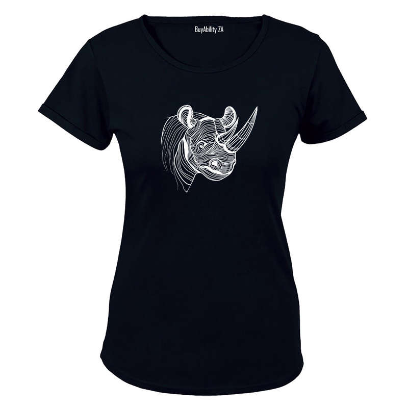 Rhino Illustration - Ladies - T-Shirt