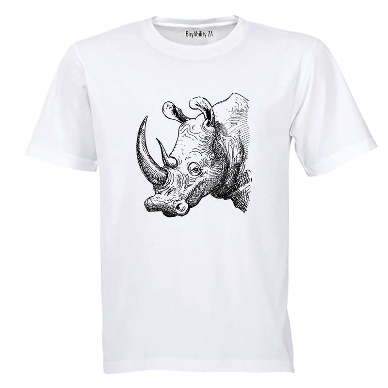 Rhino Sketch - Adults - T-Shirt