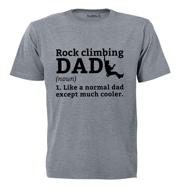 Rock Climbing Dad Definition - Adults - T-Shirt