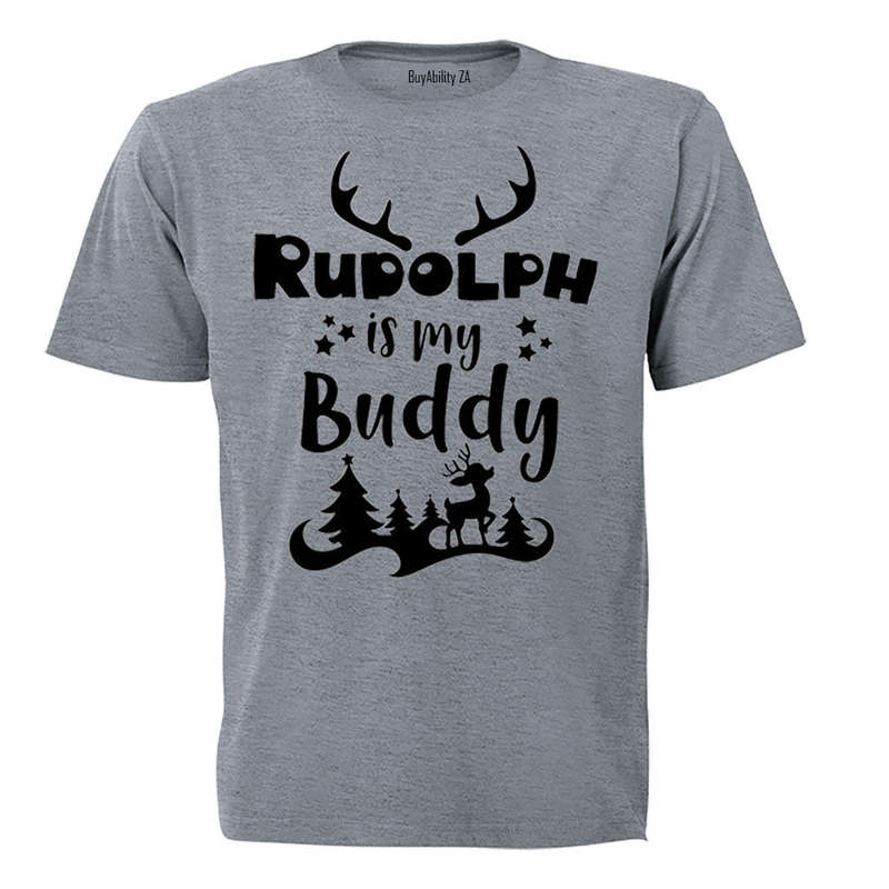 Rudolph is my Buddy - Christmas - Kids T-Shirt