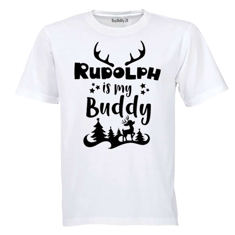 Rudolph is my Buddy - Christmas - Kids T-Shirt