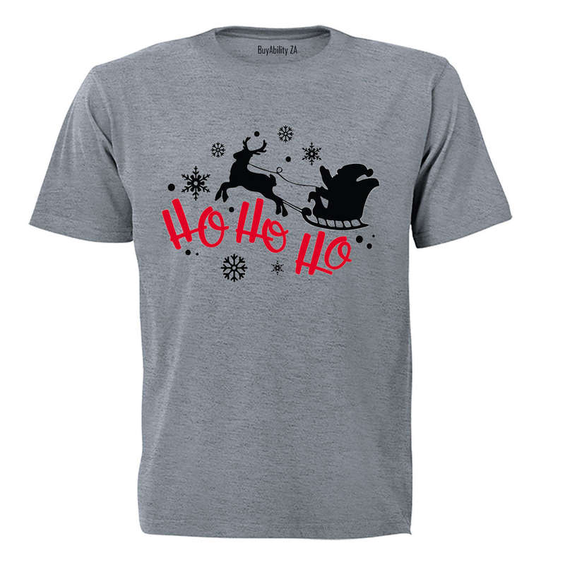 Santa, Ho Ho Ho - Christmas - Adults - T-Shirt