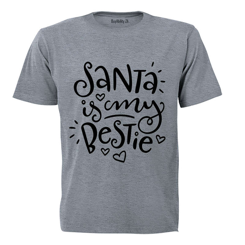 Santa Is My Bestie - Christmas - Kids T-Shirt
