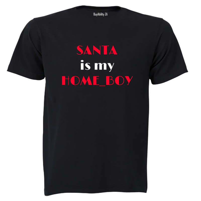 Santa is my Home_Boy - Kids T-Shirt