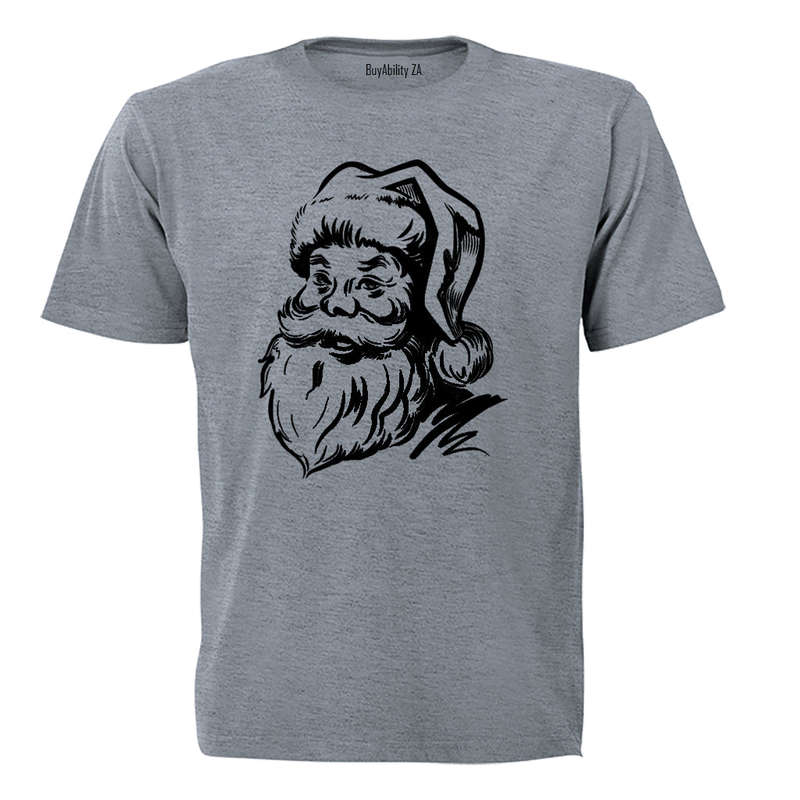 Santa Sketch - Christmas - Adults - T-Shirt