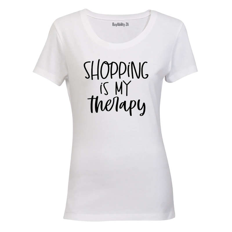 Shopping is My Therapy - Ladies - T-Shirt