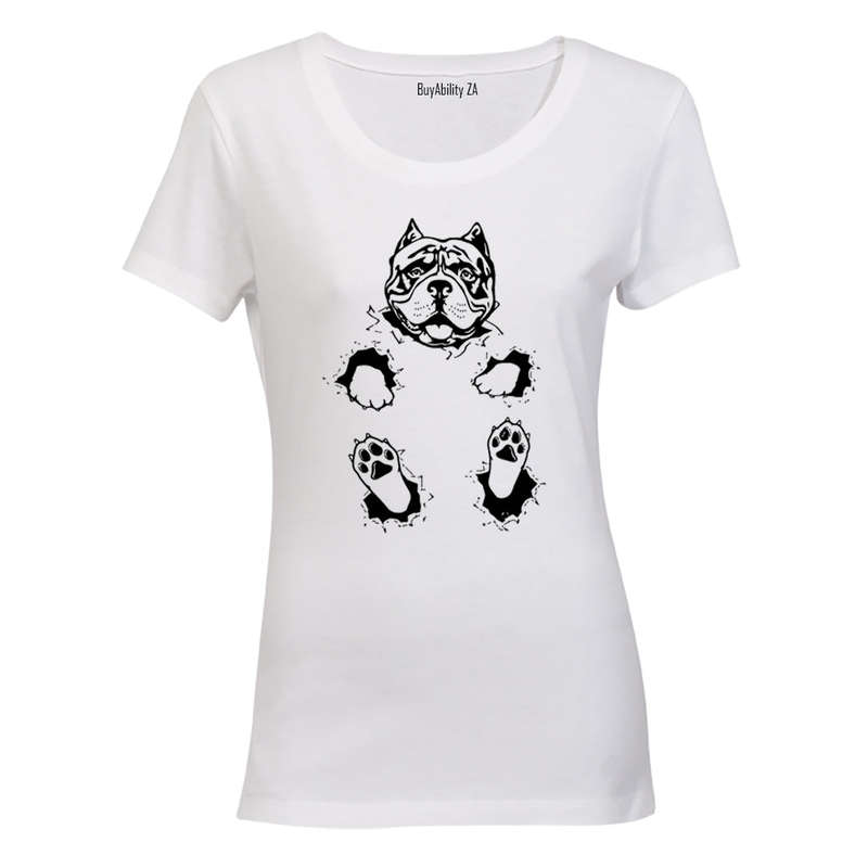 Sitting Pitbull - Ladies - T-Shirt