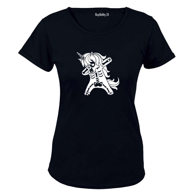 Skeleton Unicorn - Halloween - Ladies - T-Shirt