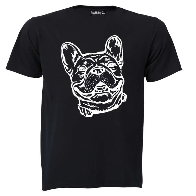Smiling French Bulldog - Adults - T-Shirt