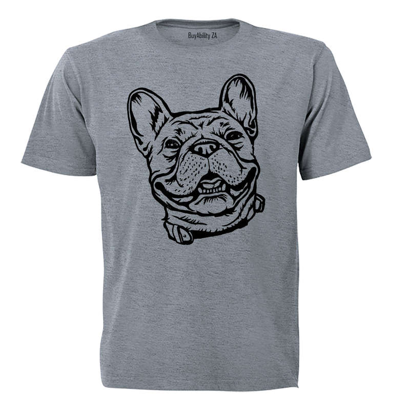Smiling French Bulldog - Adults - T-Shirt