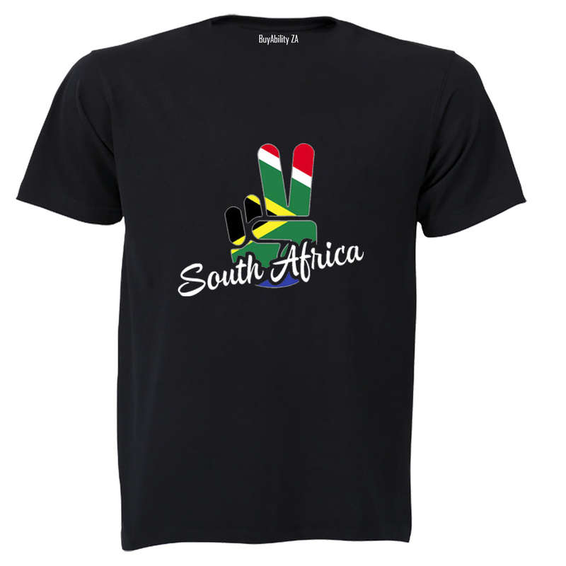 South Africa - Peace Sign - Adults - T-Shirt