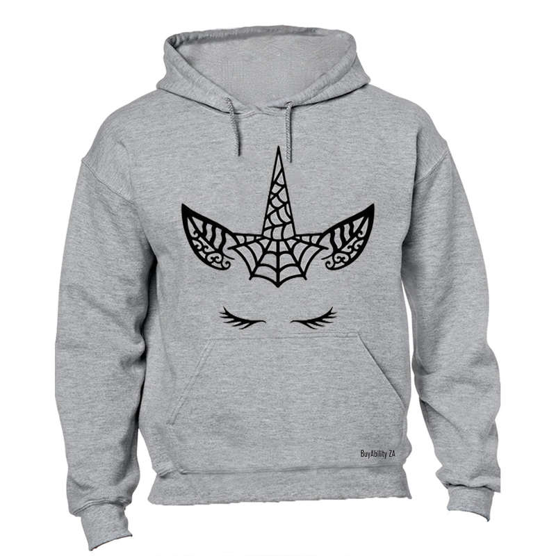 Spiderweb Unicorn - Halloween - Hoodie