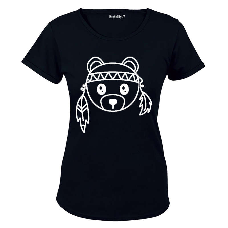 Teddy Bear Stencil - Ladies - T-Shirt