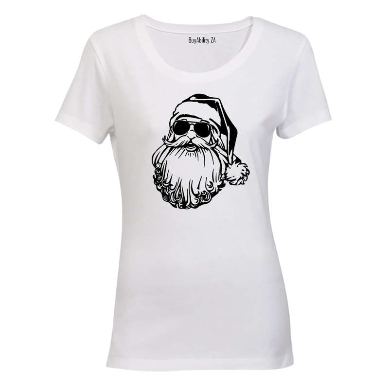 Sunglasses Christmas Santa - Ladies - T-Shirt