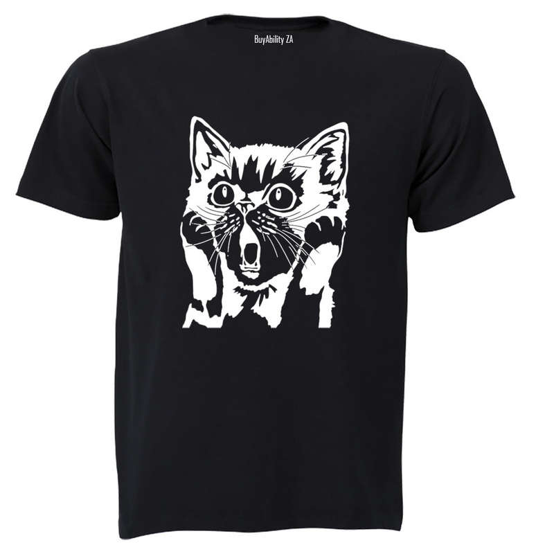 Surprised Cat - Adults - T-Shirt