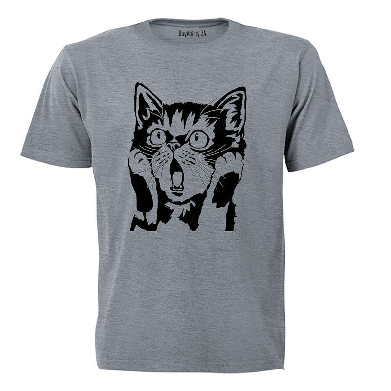 Surprised Cat - Adults - T-Shirt