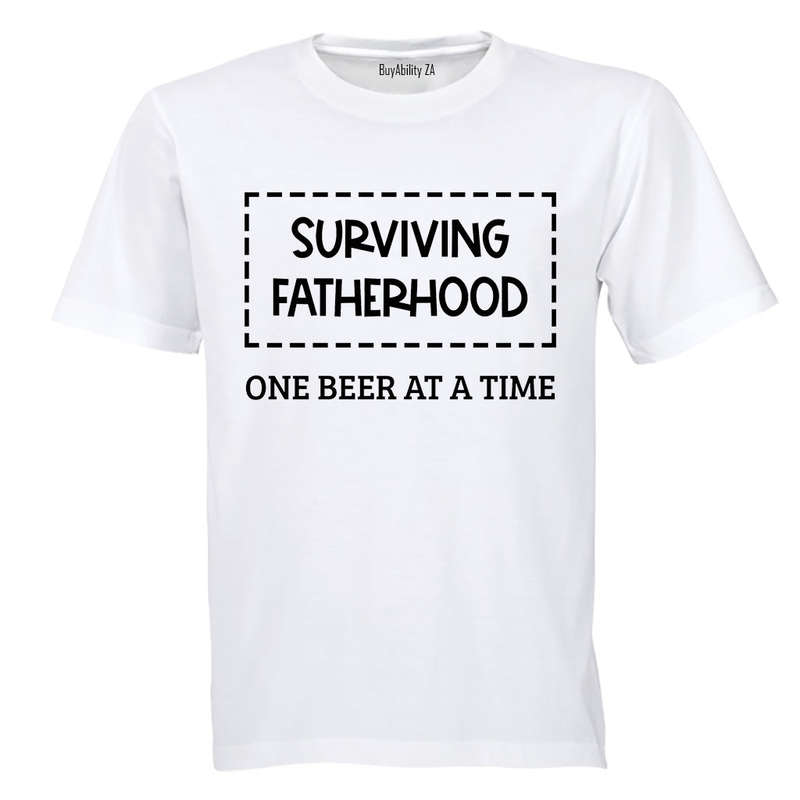 Surviving Fatherhood - 1 Beer At A Time - Adults - T-Shirt