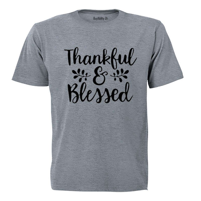 Thankful & Blessed - Adults - T-Shirt