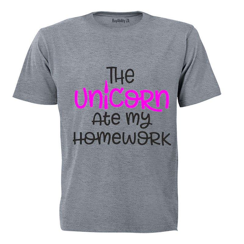 The Unicorn Ate My Homework - Kids T-Shirt