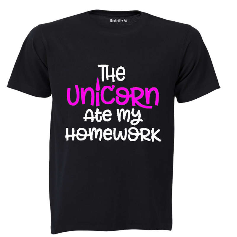 The Unicorn Ate My Homework - Kids T-Shirt