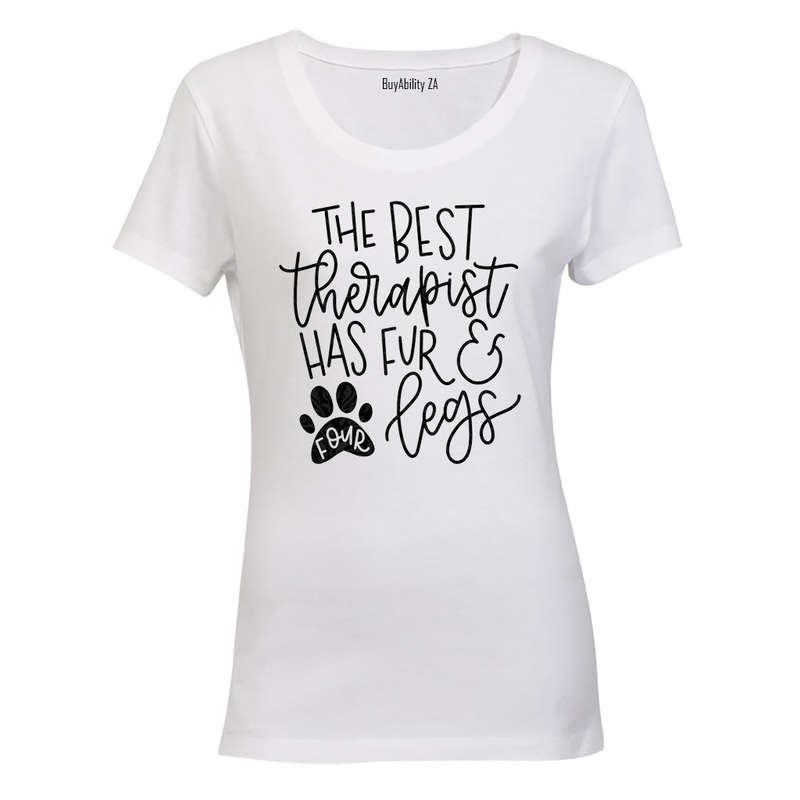 The Best Therapist Has Fur - Ladies - T-Shirt