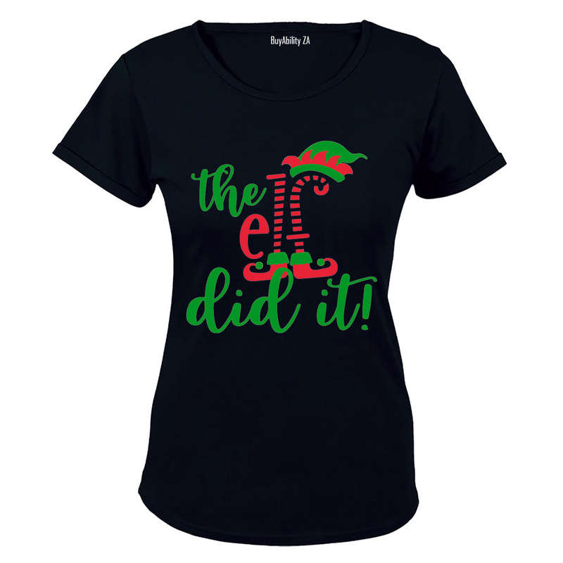 The ELF Did It - Christmas - Ladies - T-Shirt
