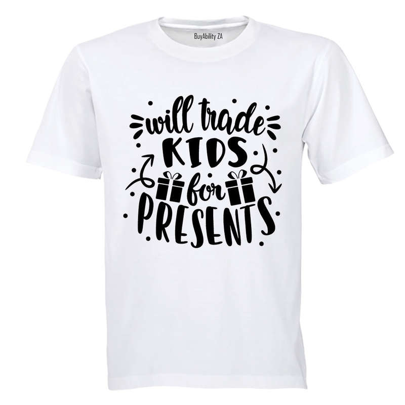 Trade Kids for Presents - Christmas  - Adults - T-Shirt