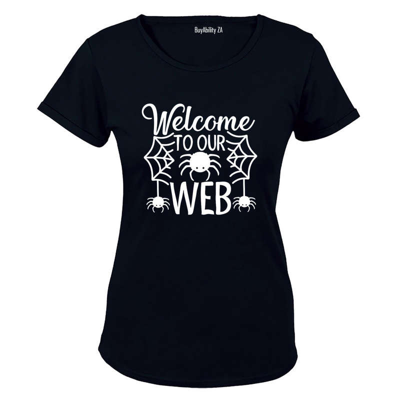 Welcome To Our Web - Halloween - Ladies - T-Shirt