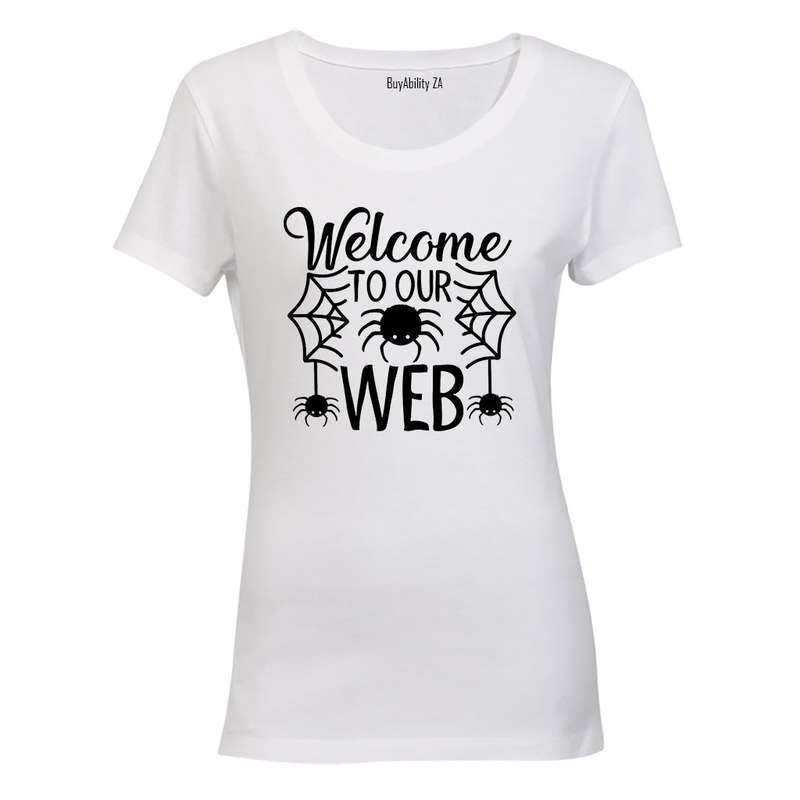 Welcome To Our Web - Halloween - Ladies - T-Shirt