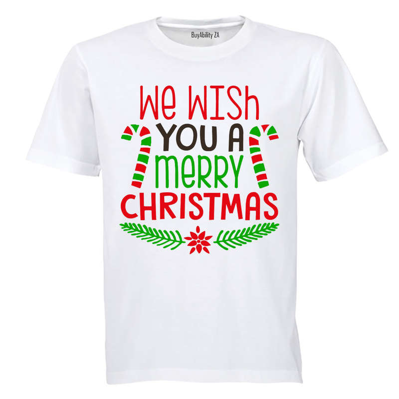 We Wish You a Merry Christmas - Colourful - Kids T-Shirt