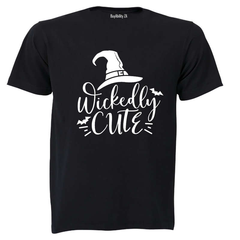 Wickedly Cute - Hat - Halloween - Kids T-Shirt