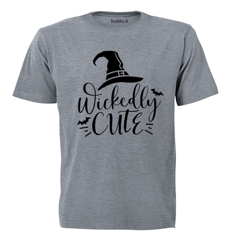 Wickedly Cute - Hat - Halloween - Kids T-Shirt