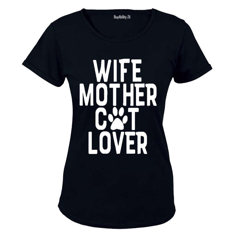 Wife - Mother - Cat Lover - Ladies - T-Shirt