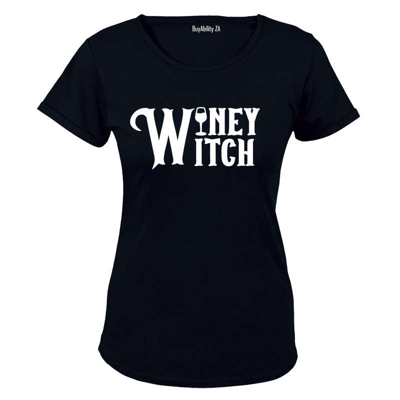 Winey Witch - Halloween - Ladies - T-Shirt