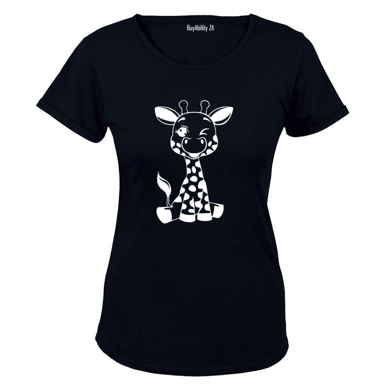 Winking Giraffe - Ladies - T-Shirt