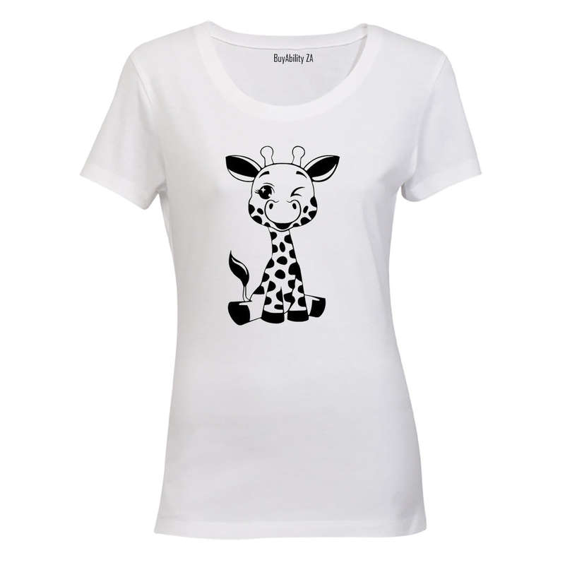 Winking Giraffe - Ladies - T-Shirt