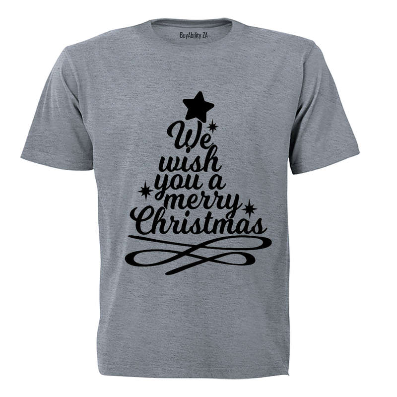 Merry Christmas Tree Design - Kids T-Shirt