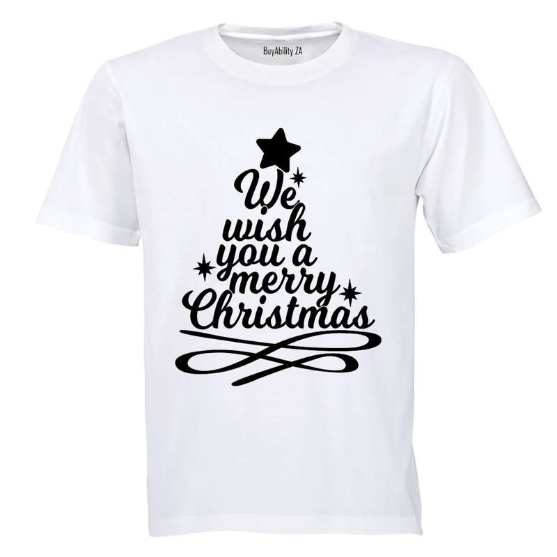 Merry Christmas Tree Design - Kids T-Shirt