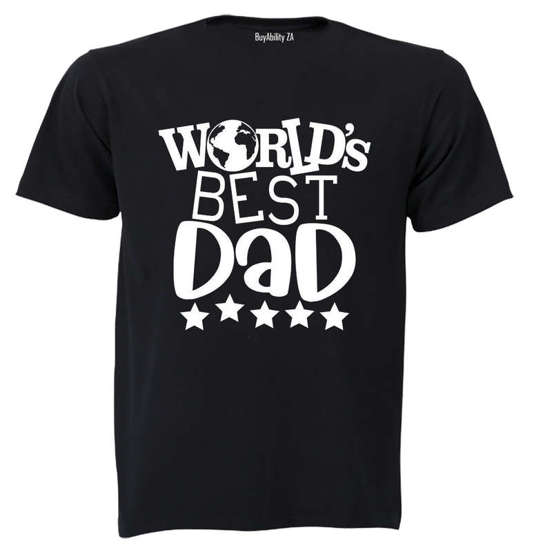 World's Best Dad - Stars - Adults - T-Shirt