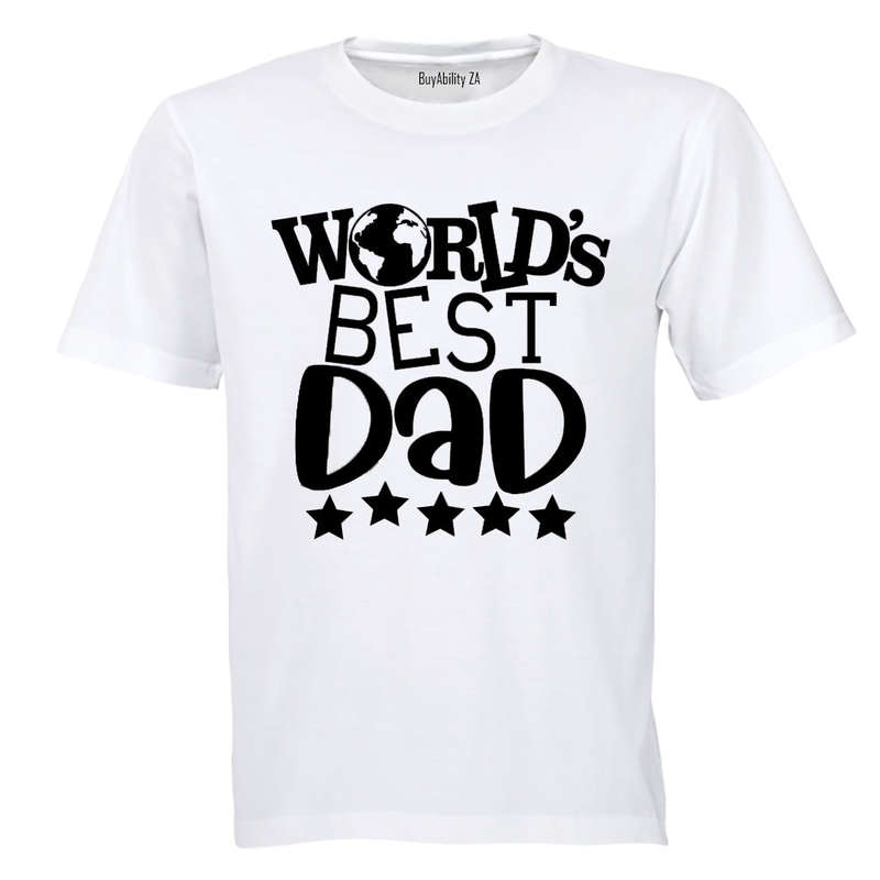 World's Best Dad - Stars - Adults - T-Shirt