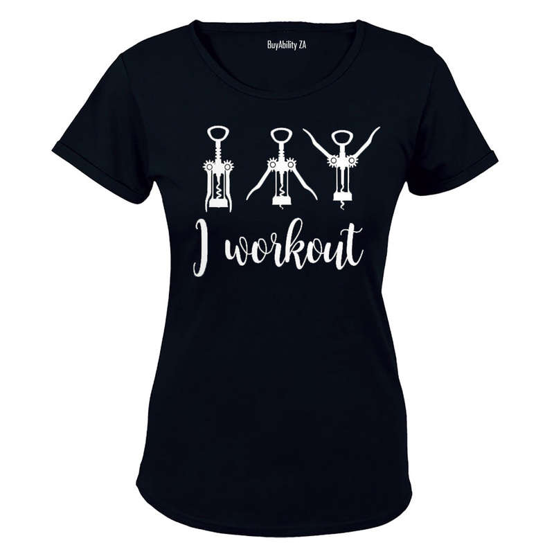 I Workout - Wine! - Ladies - T-Shirt
