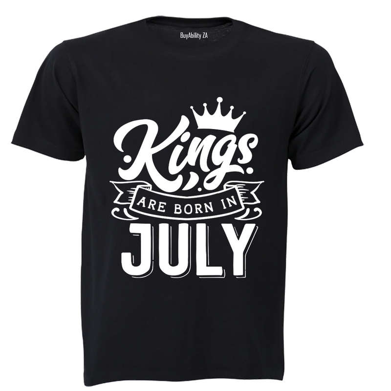 Kings are Born in July - Adults - T-Shirt