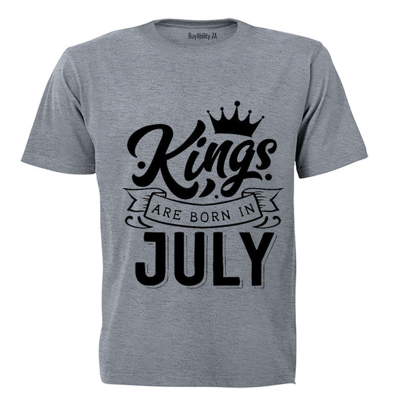 Kings are Born in July - Adults - T-Shirt