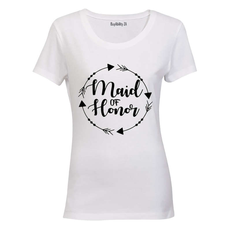 Maid of Honor - Circular Design - Ladies - T-Shirt