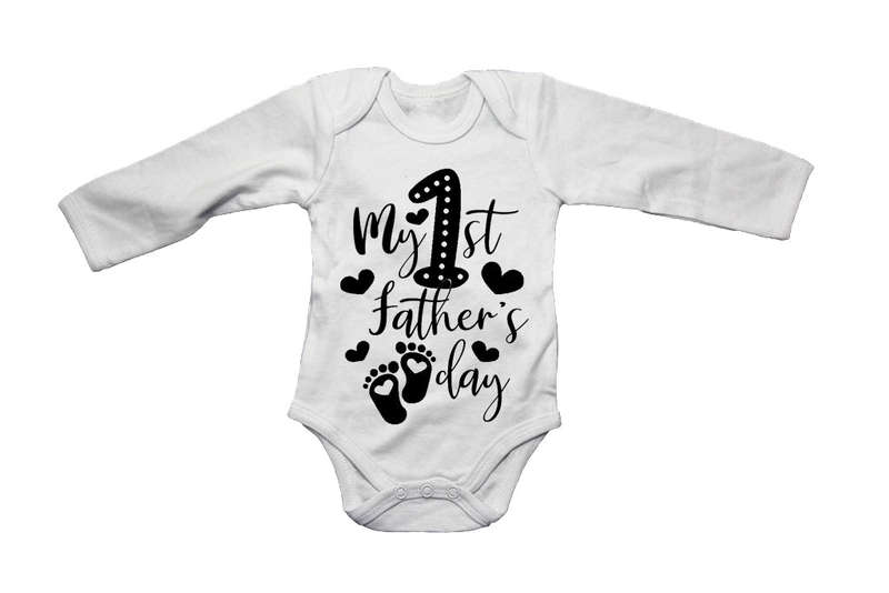 1st Father's Day - FEET - Baby Grow