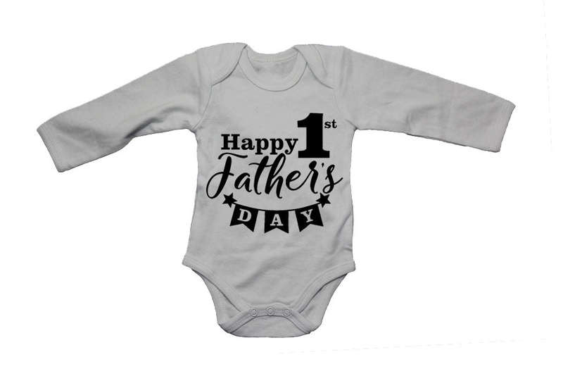 1st Fathers Day - Banner - Baby Grow